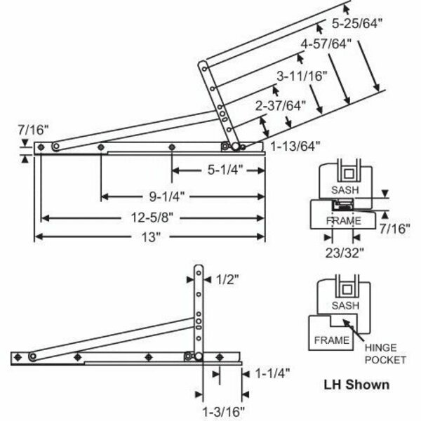 Strybuc Concealed Hinge Assembly 28-15-41